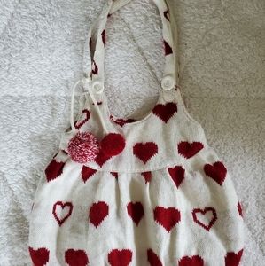 Macy's Knit Heart Purse